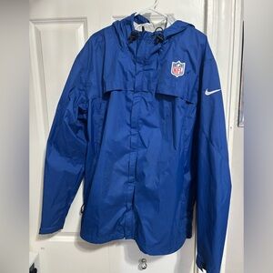 NFL Royal Blue and White Nike Storm-Fit Pullover Jacket